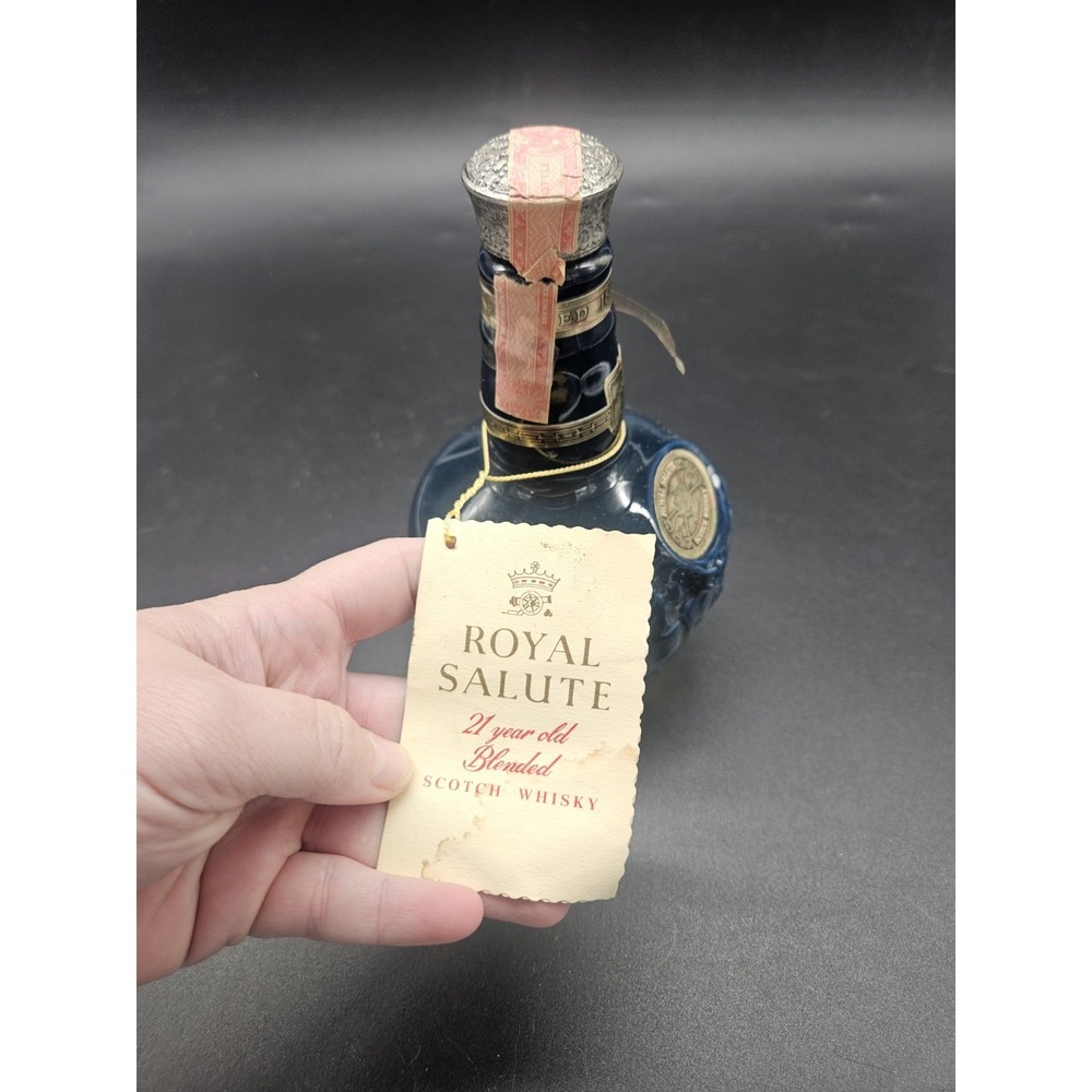 Royal Salute Scotch 1801 Whiskey Bottle Chivas Brothers Wade Spode 50 ML Empty - Picture 4 of 7